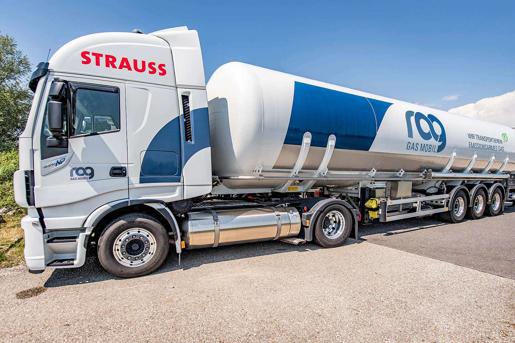 LNG truck with RAG branding